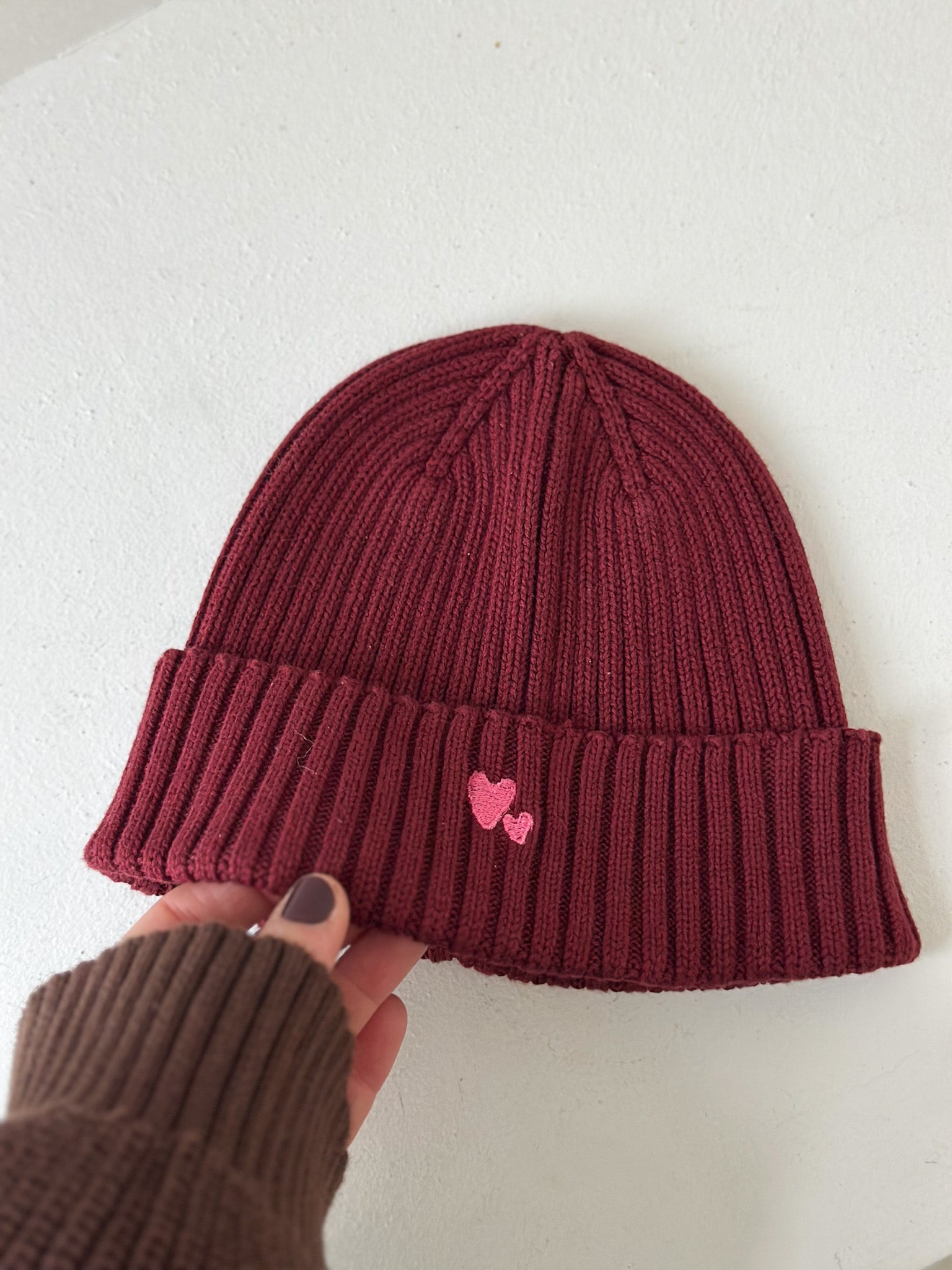 Lukkily x Atelier Rive Beanie Burgundy Adult