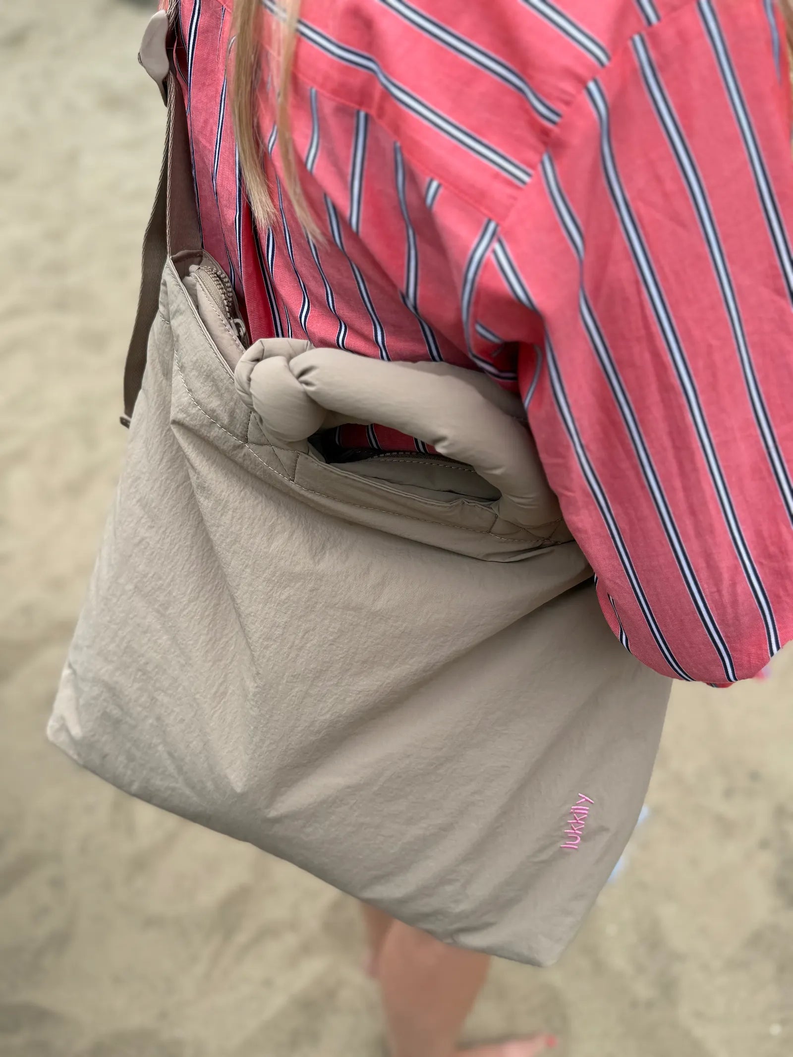 Tote Bag #1 Taupe Nylon
