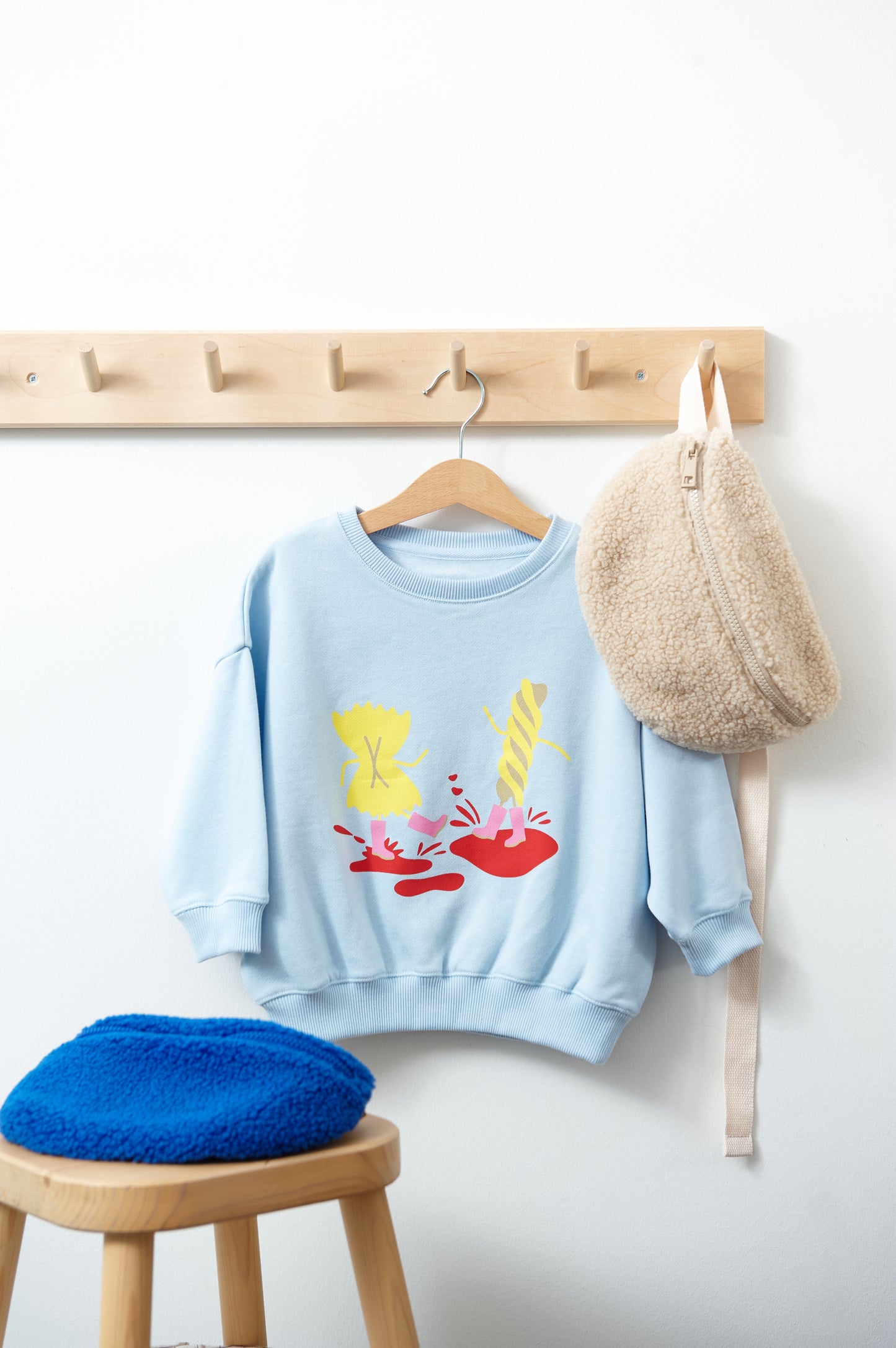 Sweatshirt PASTA LOVER light blue