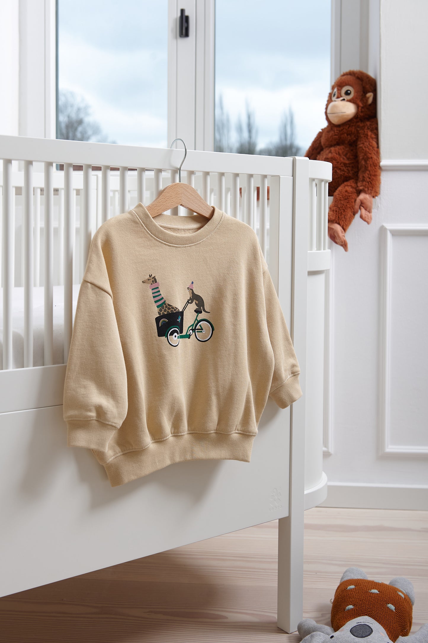 Sweatshirt LASTENRADLIEBE sand