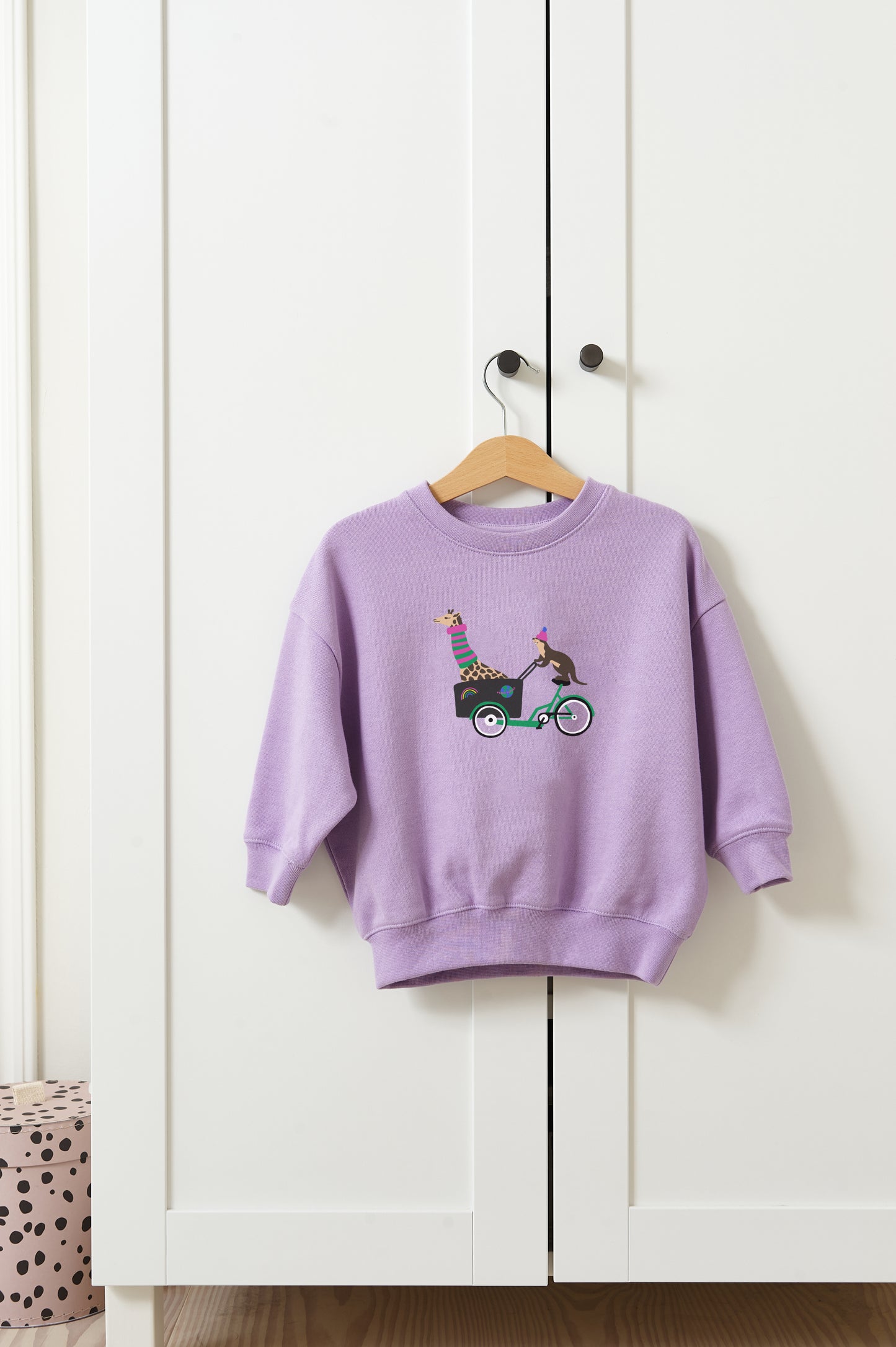 Sweatshirt CARGO CYCLE LOVE lavender
