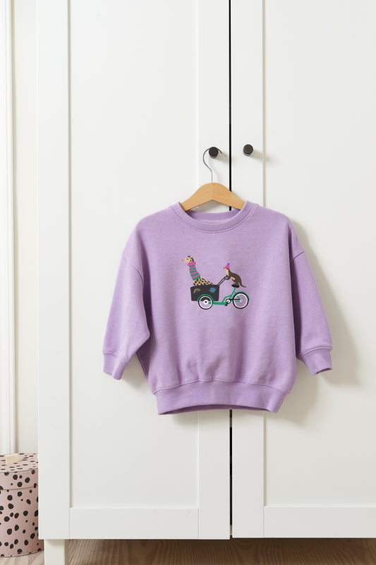 Sweatshirt LASTENRADLIEBE lavender