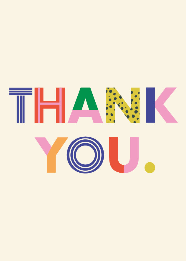 Postkarte THANK YOU
